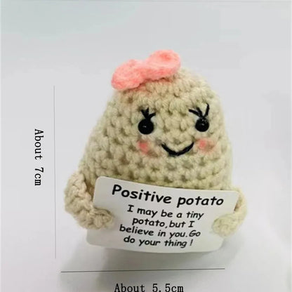Positive Energy Potato Doll Home Decoration Mini Plush Knitting Wool