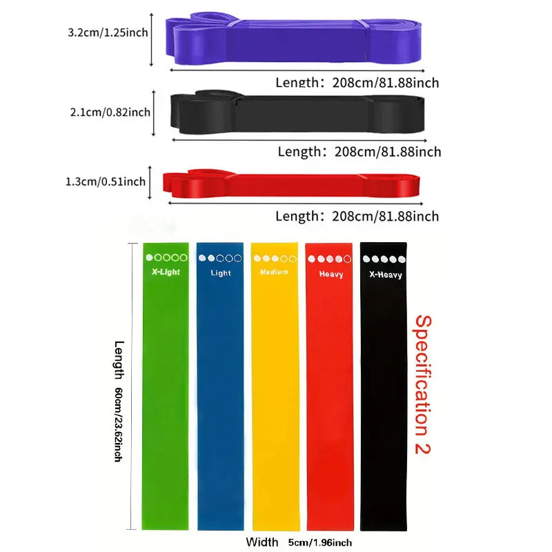 Latex Tension Band Yoga Fitness Exercise Elastic Band