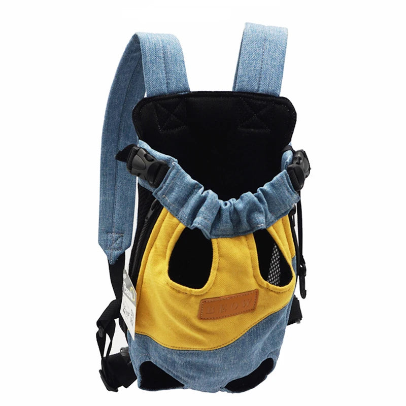 Mesh Pet Dog Carrier Adjustable Backpack Breathable Outdoor