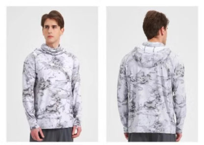 Men's Summer Outdoor Cycling Fiing Sun Protection Ice Silk