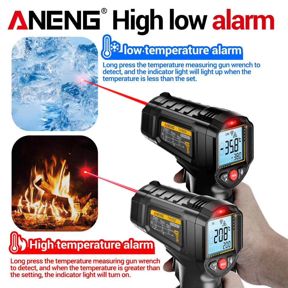 Infrared Thermometer Gun Non-contact Sensing