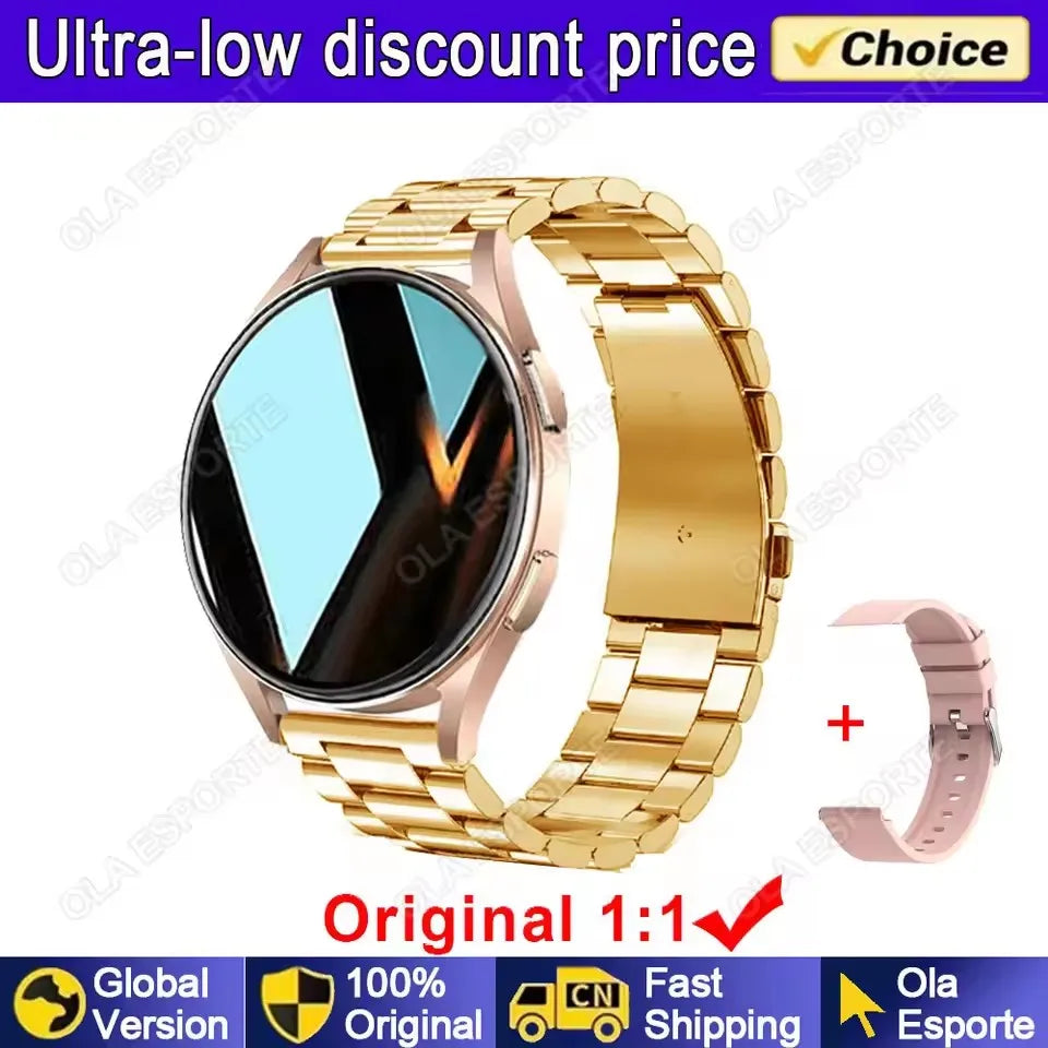 Women Bluetooth Call Smart Watch HeartRate Blood Pressure