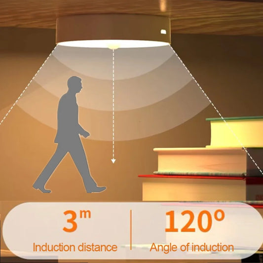 Motion Sensor Light Led USB NightLights Rechargeable Lamp