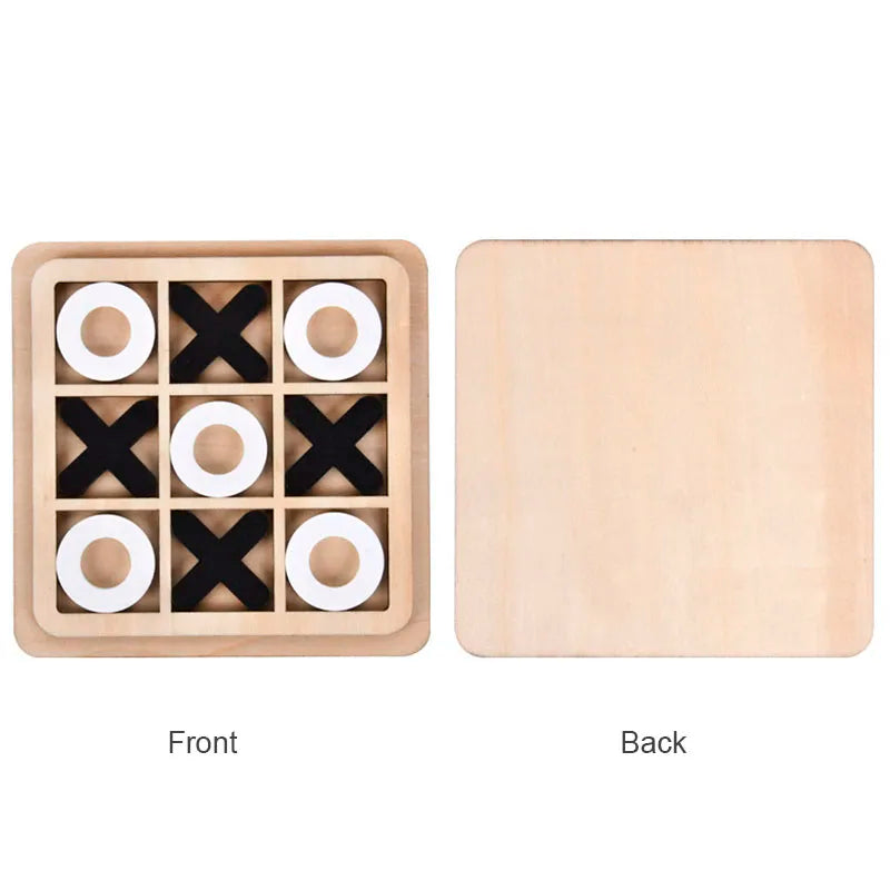 Montessori Wooden Toy Mini Chess Game Interaction Puzzle