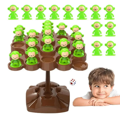Creative Balancing Tree Toy Digital Monkey Balance Scale