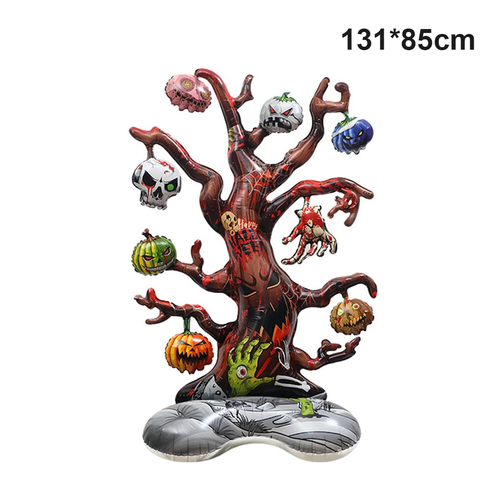 Halloween Decoration Balloons Foil Pumpkin Ghost Dead Tree Witch Mummy Bat Spider Balloon