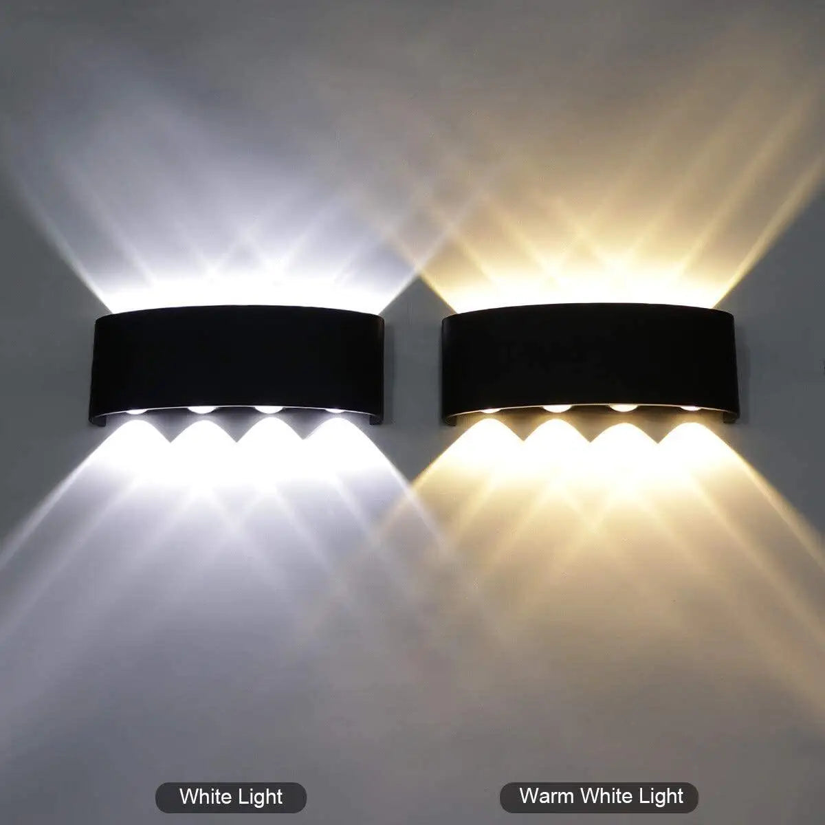 Modern LED Wall Lights White up down Indoor Outdoor Decor