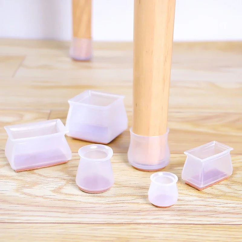 Chair Leg Caps Silicone Feet Protector Pads Furniture