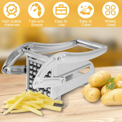 Stainless Steel Manual Potato Cutter French Fries Slicer