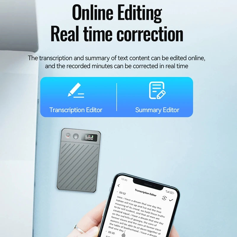 AI Digital Voice Recorders Pen 256GB 256 languages Real-time