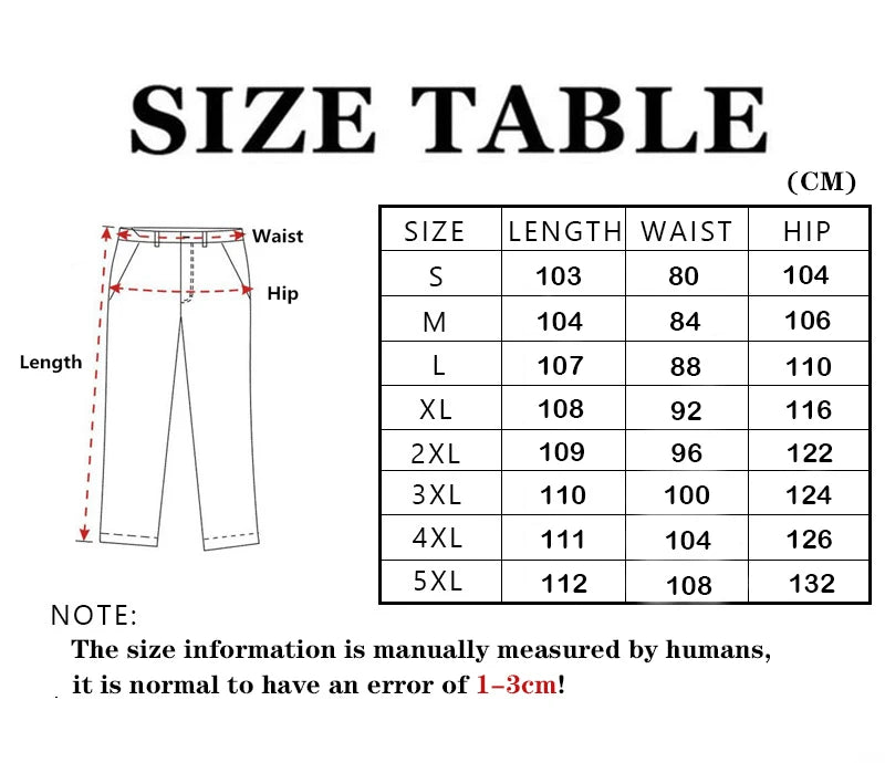 Asian Size Men City Pants Cargo Trousers Multi-pocket