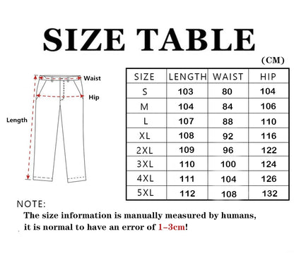 Asian Size Men City Pants Cargo Trousers Multi-pocket