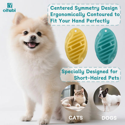 Pet Soft Rubber Brush for Short Hair Dogs Cats Shower