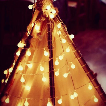 10M USB/Battery Power Ball LED String Lights Garland Lights