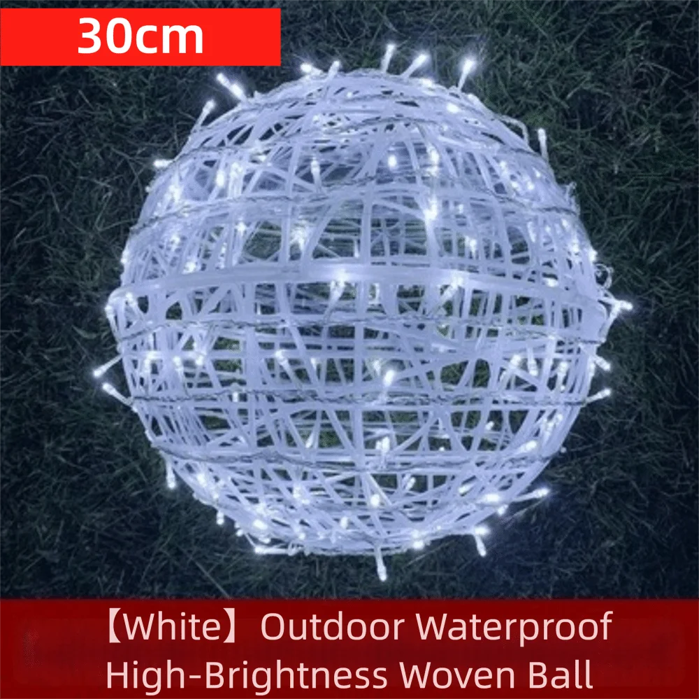 New 20/28CM Festoon Rattan Ball Light Rattan Ball
