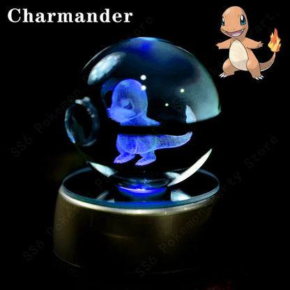 Pokemon Crystal Ball 3D Mewtwo Pikachu Gift