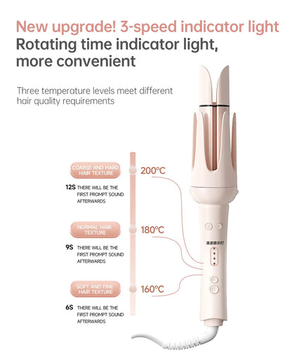 Auto Curling Iron Professional 3 Speed Rotary Hair Curler