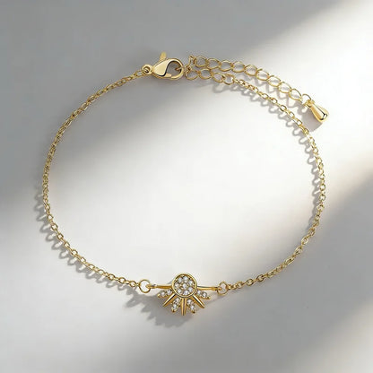 Sun and Moon Zirconia Bracelet Trendy Couple's Fashion