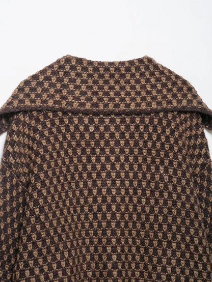 New Autumn Brown Long Sleeve Knitted Cardigans Women