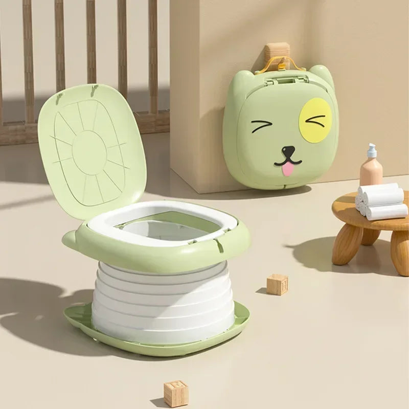 Portable Kid Boy Girl WC Toilet Seat Pot Kids Folding Toilet