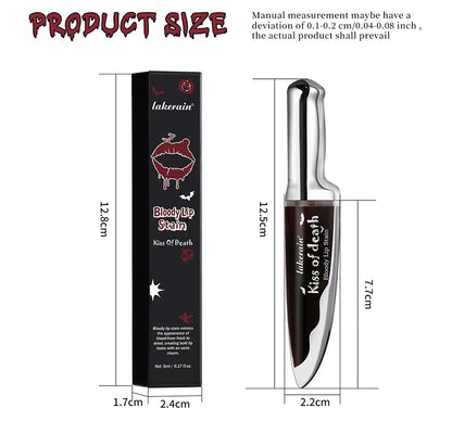 Lip Stain Kiss of Death Bloody Gothic Matte Long Lasting