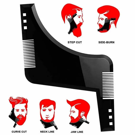 Men Beard Comb Beard Care Template Beard Brush
