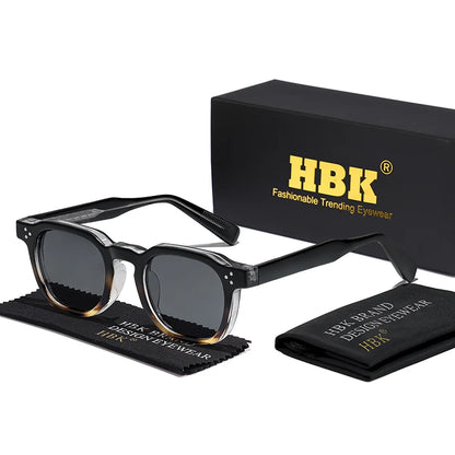 HBK New Square Retro Sunglasses Men Fashion