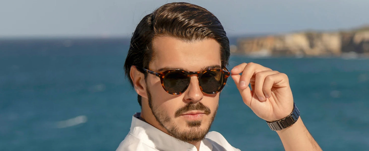 ZENOTTIC Vintage Round Polarized Sunglasses for Men Women