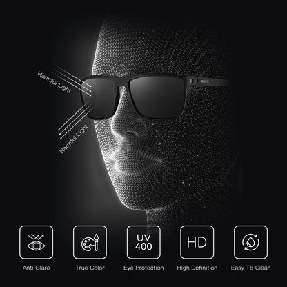 Polarized Sunglasses for Men Lightweight TR90 Frame