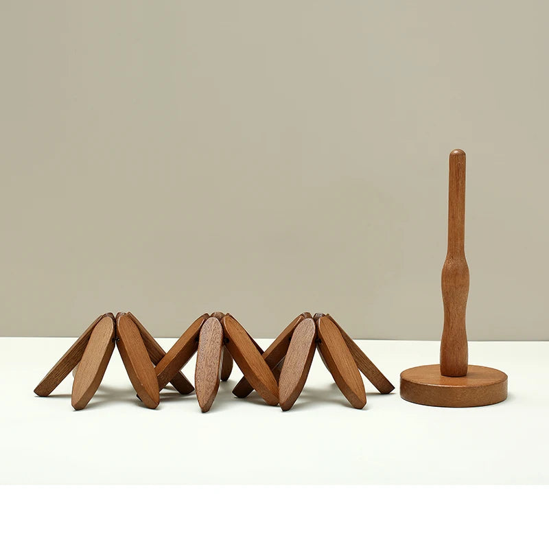 Tree Design Stand Bamboo Wooden Trivets Decorative