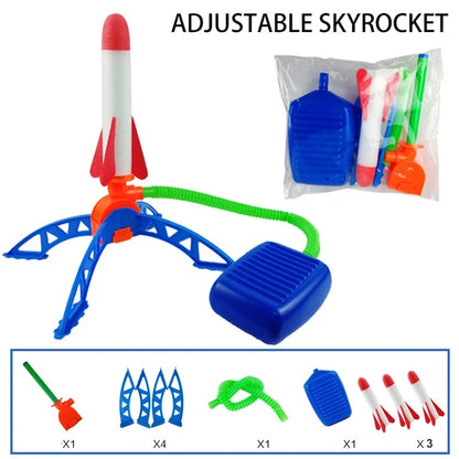 Kids Outdoor Rocket Foot Pump Outdoor Air Pressing Soaring