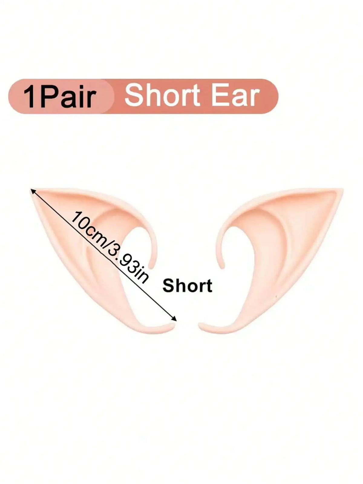 1/2/4Pairs Cosplay Fairy Pixie Elf Ears