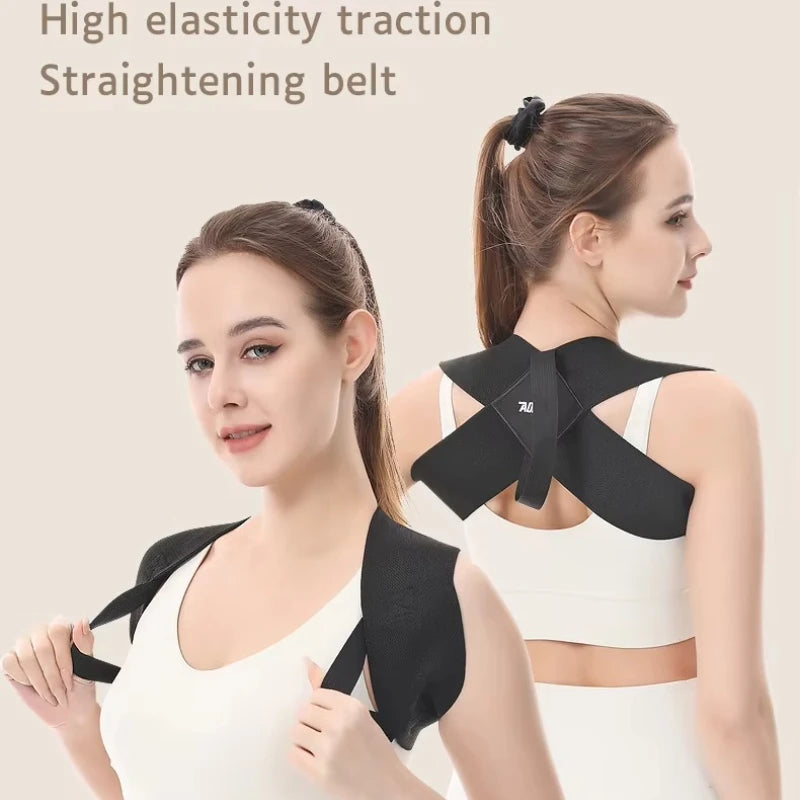 Black Durable Open Shoulder Beauty Back Traction Strap