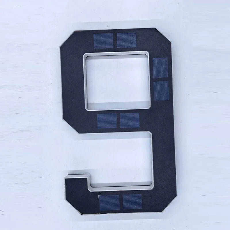 LED Solar House Number Light Waterproof Address Plate