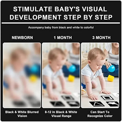 Montessori 0-12Month Baby Vision Stimulation Cards