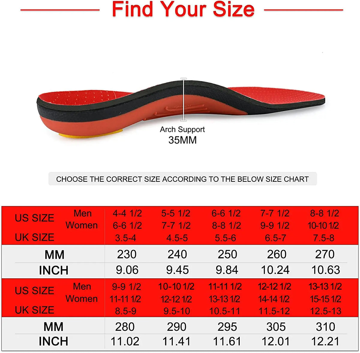 Plantar Fasciitis Orthopedic Sport Insole Arch Support Orthotic