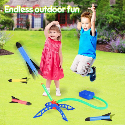 Kids Outdoor Rocket Foot Pump Outdoor Air Pressing Soaring