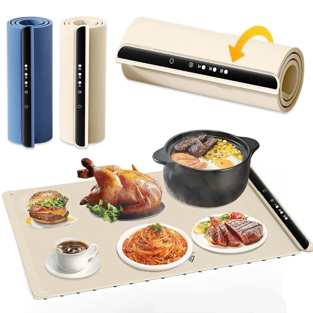Foldable Food Warmer Electric Warming Tray Food