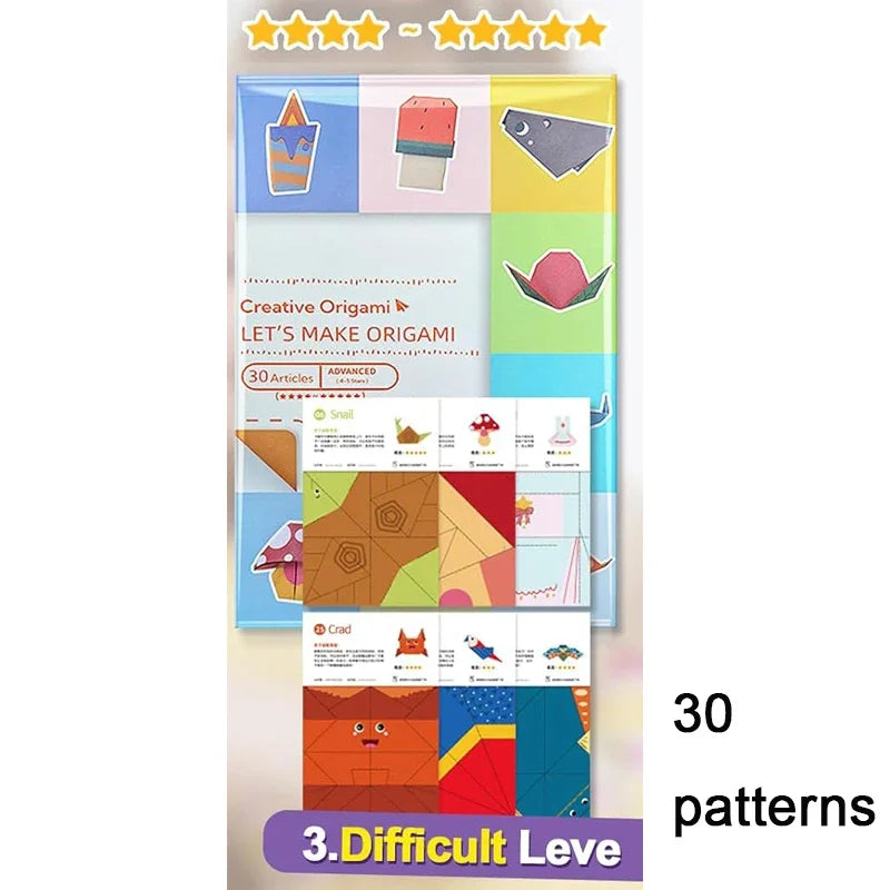 Origami Kit with 30/96 Sheets Paper & Guide Book