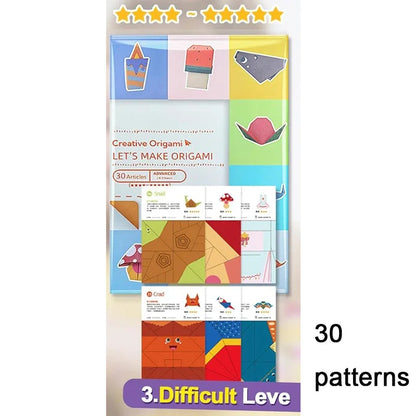 Origami Kit with 30/96 Sheets Paper & Guide Book