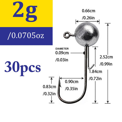Jig fishing hooks with auxiliary hook,