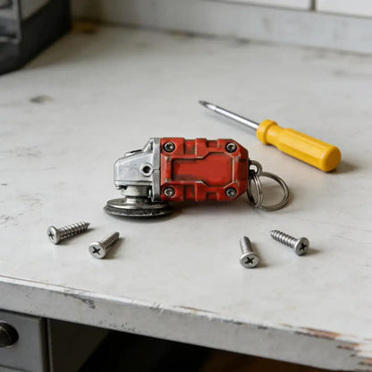 Mini Grinder Keychain 2-in-1 Miniature Angle Grinder