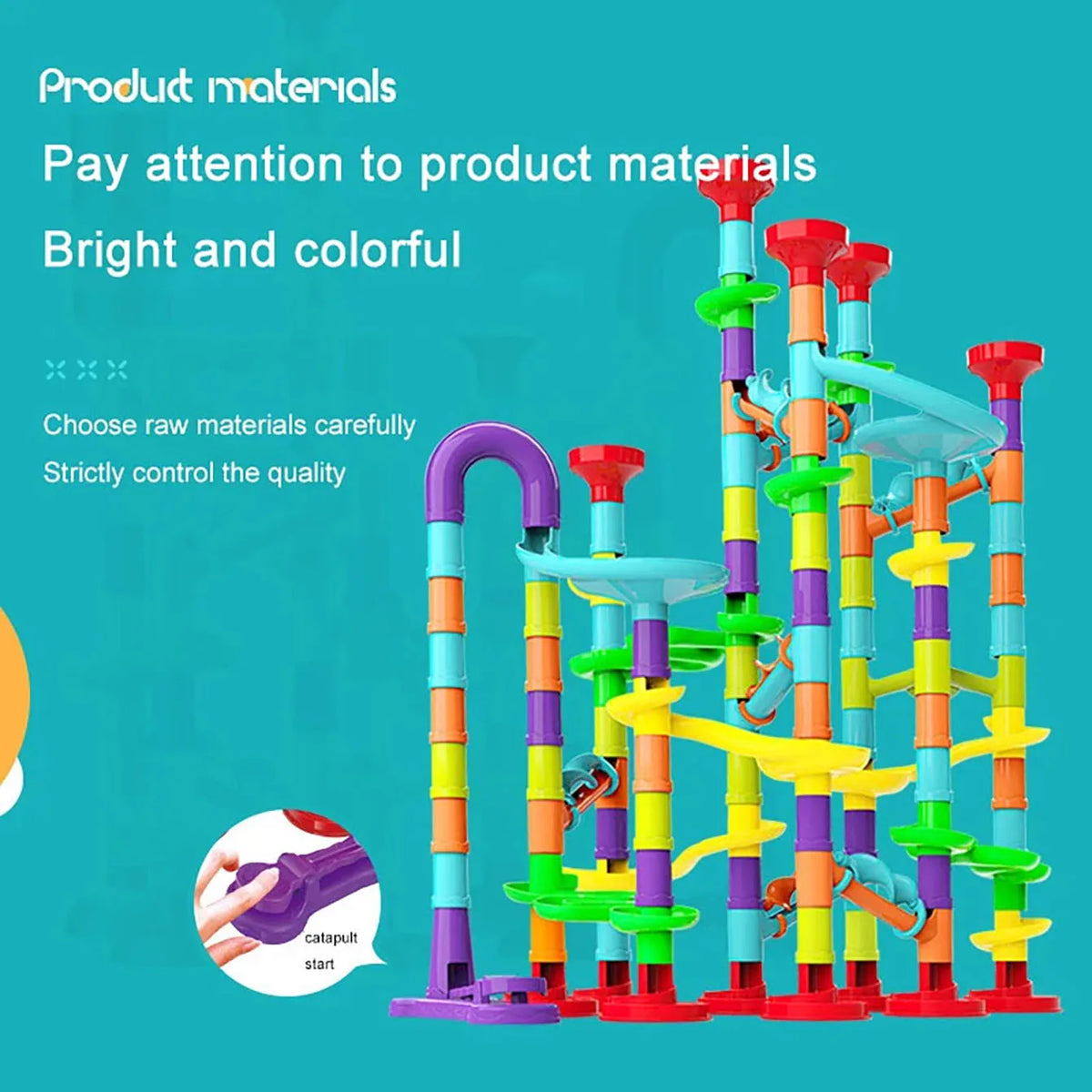 Children'S Diy Montessori Toy Puzzle Track Block Children Toy