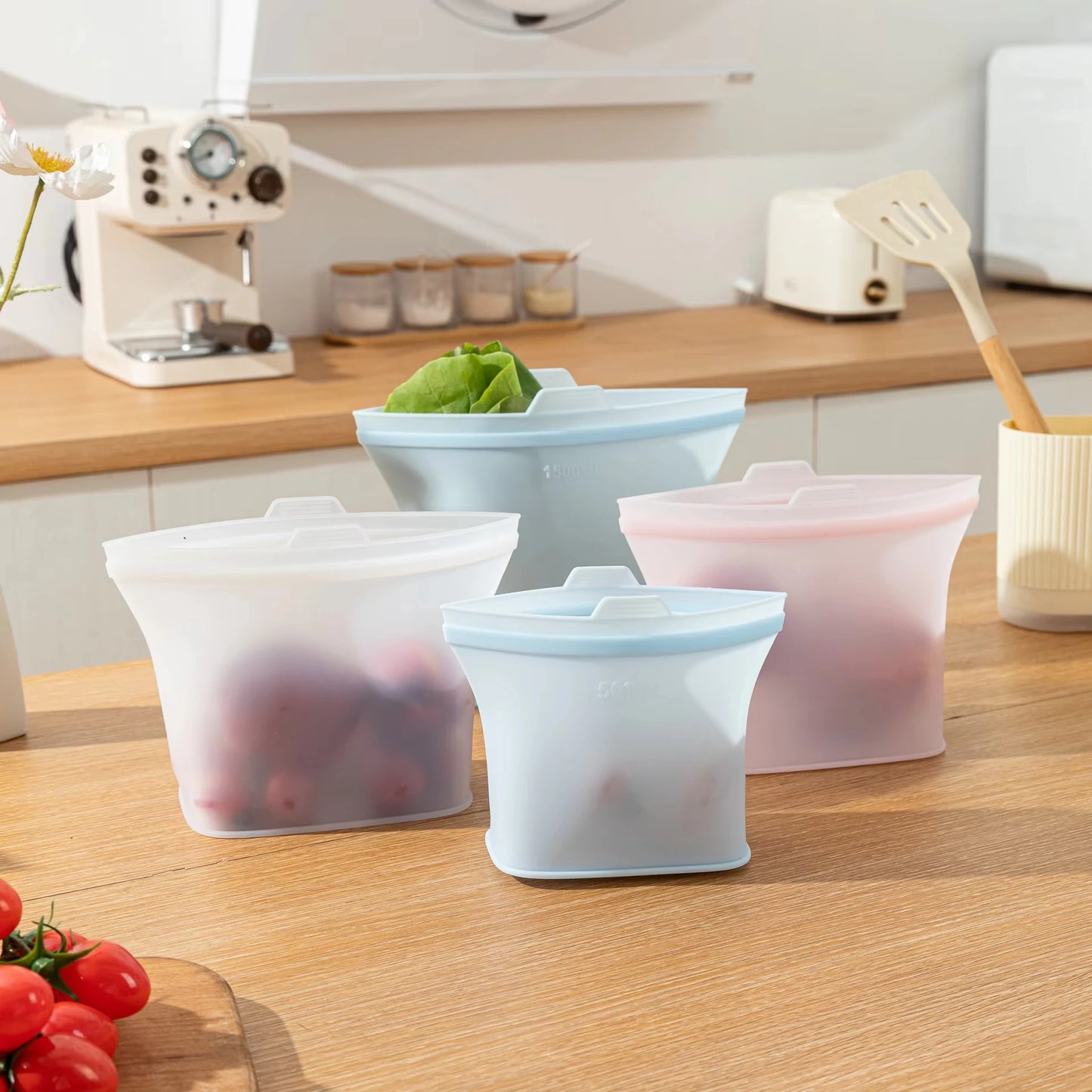 Self-Sealing Silicone Storage Bag Food Storage Bag