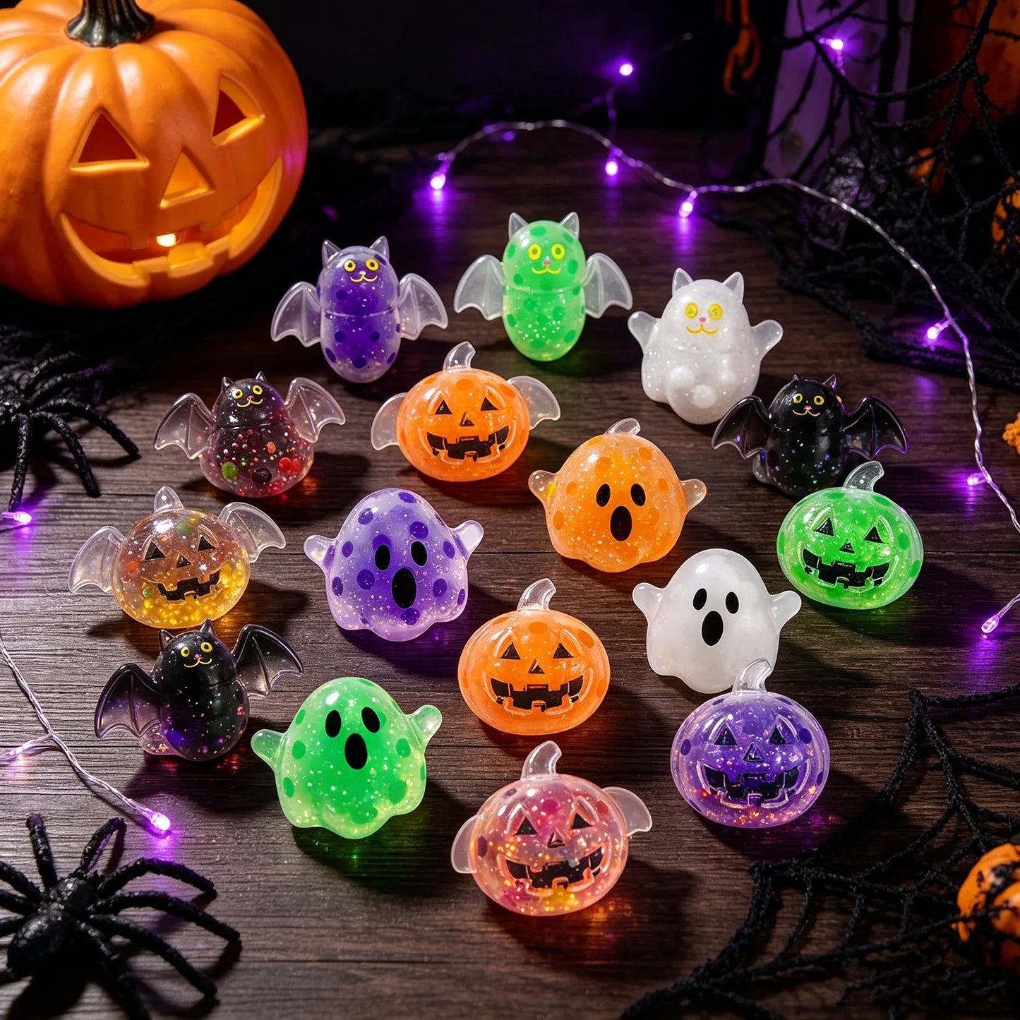 Spooky Halloween Squishy Bead Squeeze Ball Pumpkin Ghost