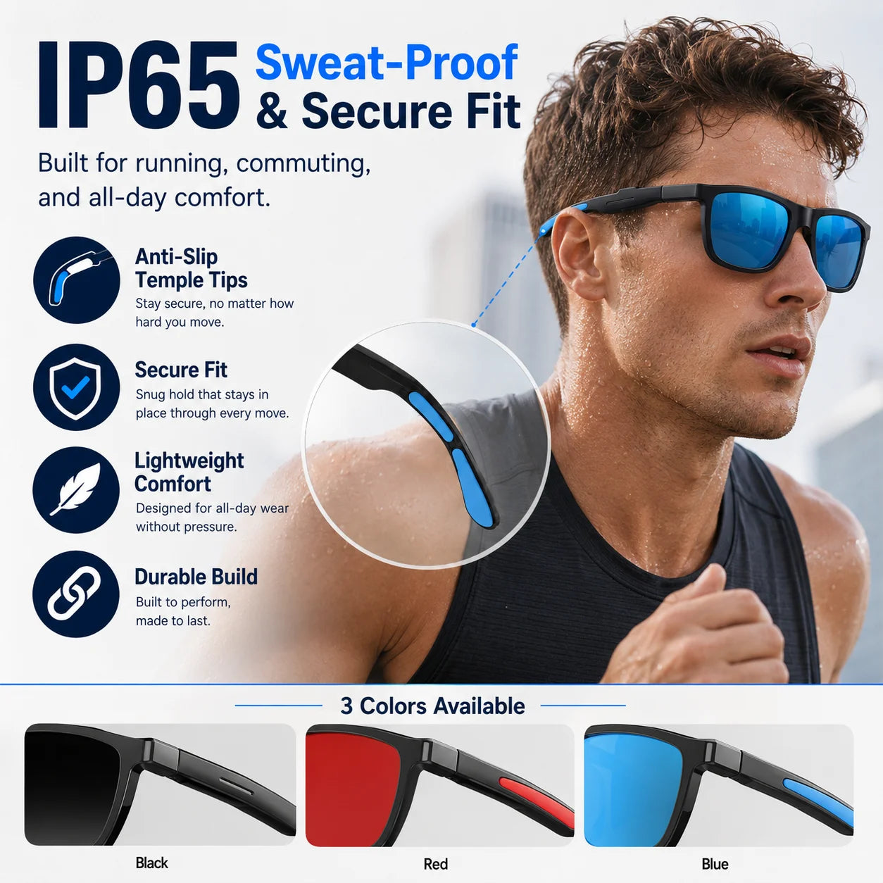 New Bluetooth Audio Smart Glasses AI Translation Auto