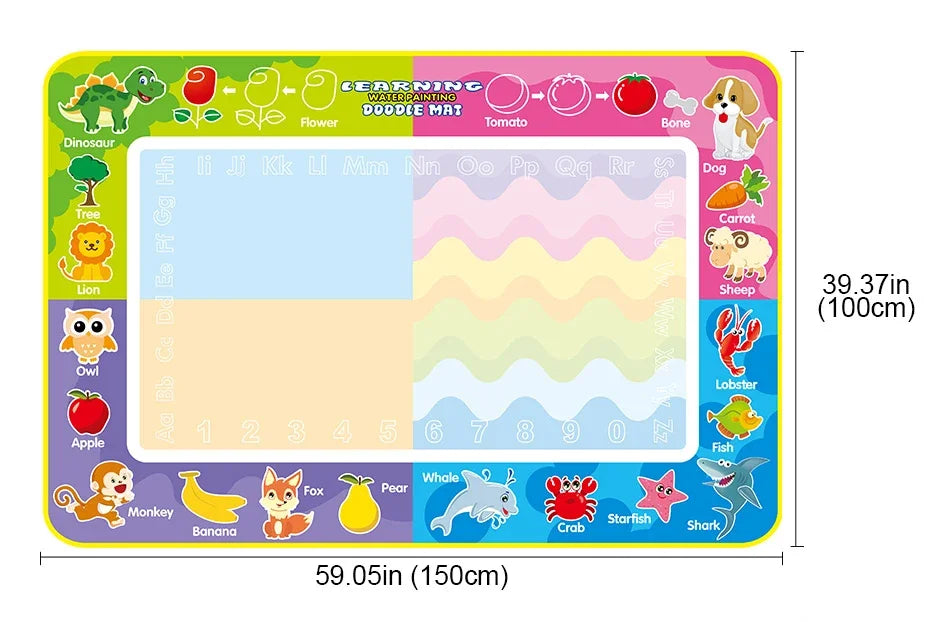 Magic Water Drawing Mat Coloring Doodle Mat