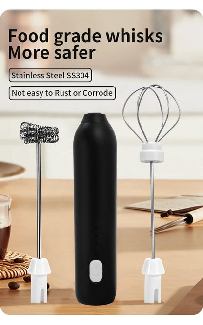 UPGRADED Electric Coffee Frother/MILK Whisk+Egg Beater