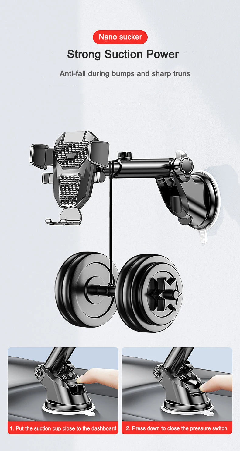 NEW Universal Sucker Car Phone Holder 360° Windshield