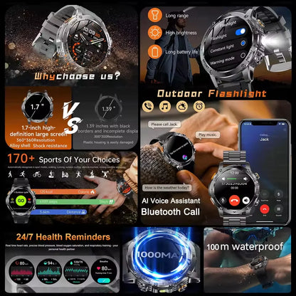 New Military T-Rex 3 Ultra 1000mAh Battery Smart Watch